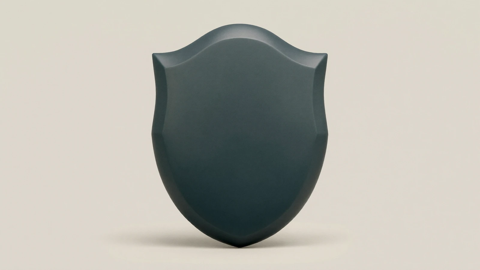 Il·lustració d'un escut llis, com a símbol de protecció de les persones viatgeres.